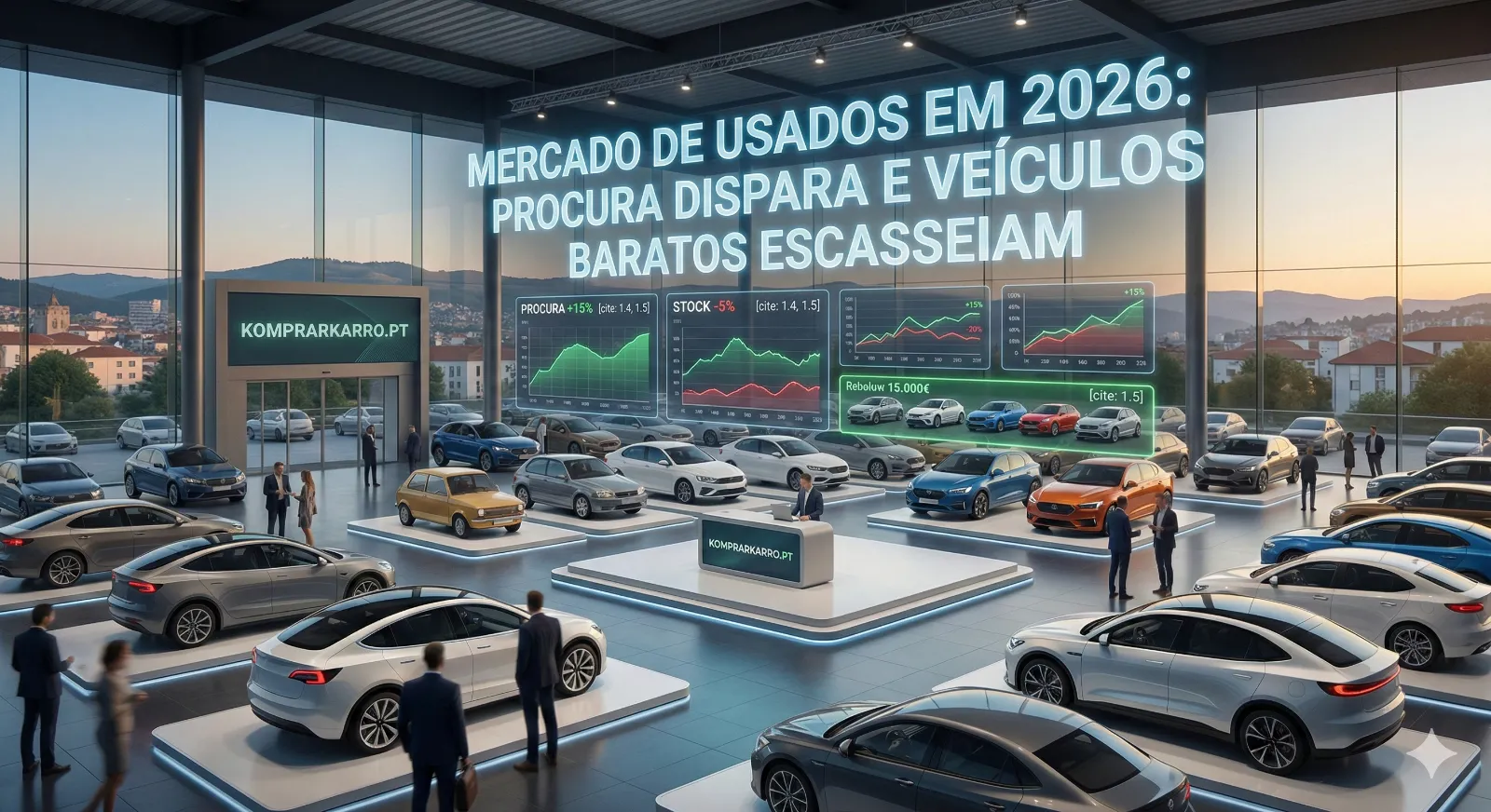 Mercado de Usados em 2026: Procura Dispara e Veículos Baratos Escasseiam